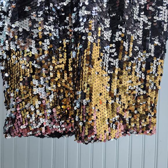 Shop17 Multicolored Strappy Sequin Scoop Tie Back Dress - Picture 7 of 9